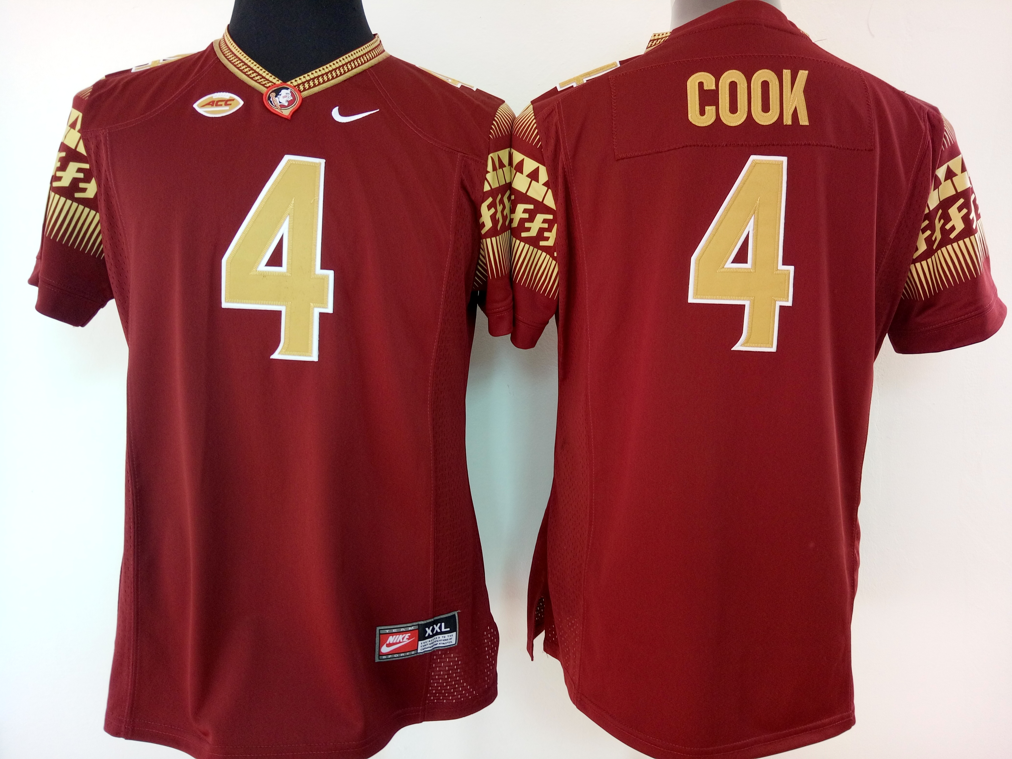 NCAA Womens Florida State Seminoles Red #4 cook jerseys